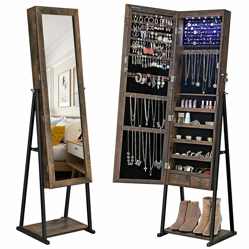 B Vertical jewelry cabinet jewelry storage mirror cabinet, suitable for living room or bedroom
B Vertical jewelry cabinet jewelry storage mirror cabinet, suitable for living room or bedroom