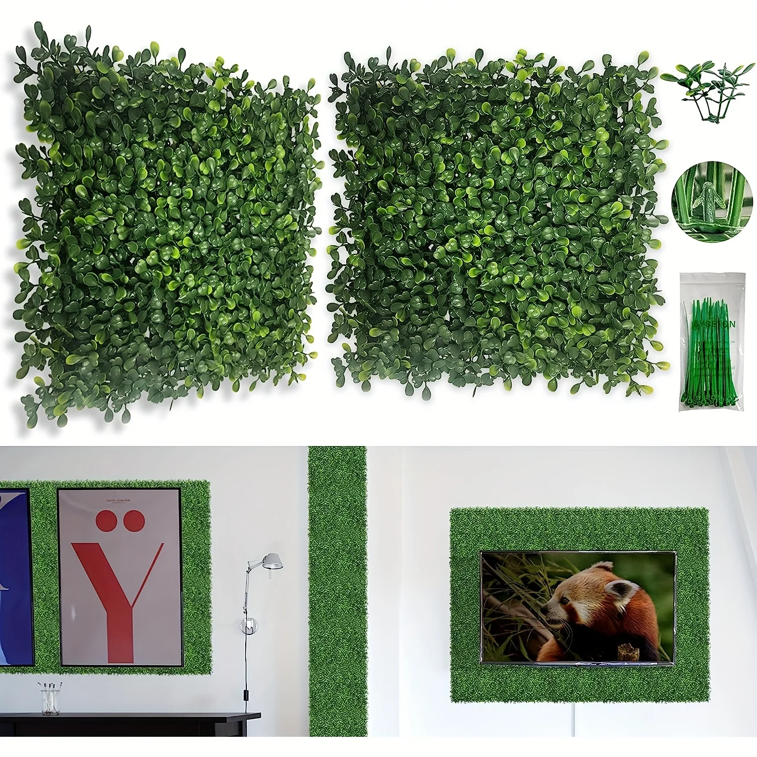 Artificial Grass Wall Panel Backdrop for Indoor Outdoor Green Wall Decor & Ivy Fence Covering Privacy
Artificial Grass Wall Panel Backdrop for Indoor Outdoor Green Wall Decor & Ivy Fence Covering Privacy