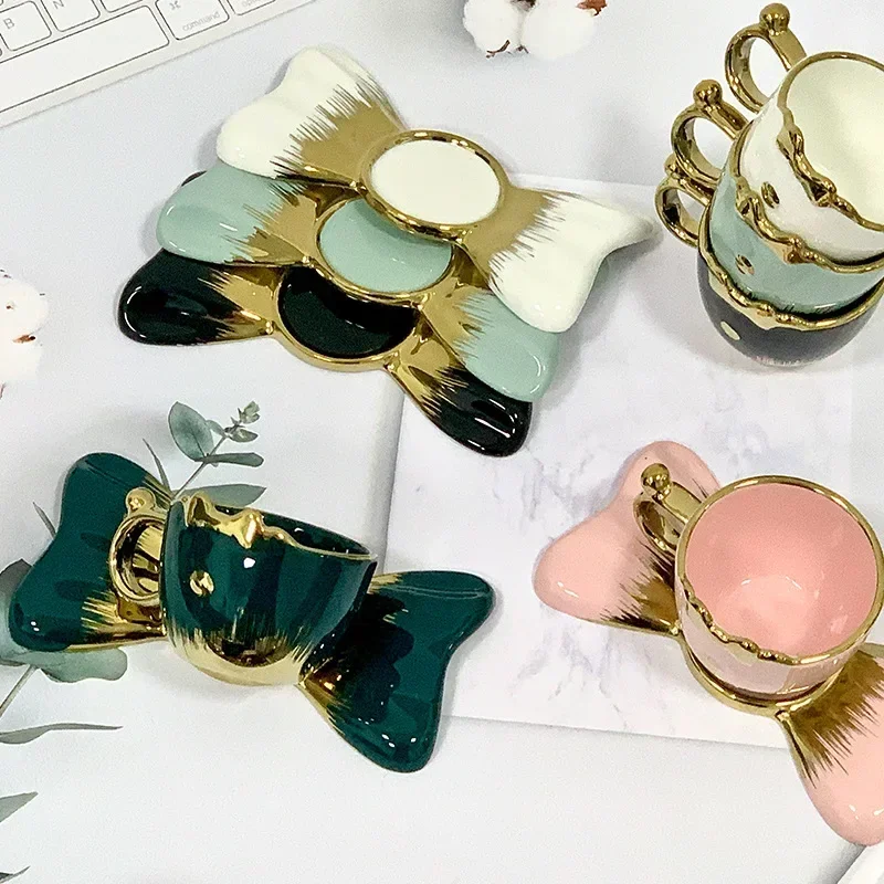 Ceramic Bow Coffee Cup Saucer Espresso Cup Saucer Afternoon Tea Cup 6 Cups 6 Saucers Gift Set Coffee Mug
Ceramic Bow Coffee Cup Saucer Espresso Cup Saucer Afternoon Tea Cup 6 Cups 6 Saucers Gift Set Coffee Mug