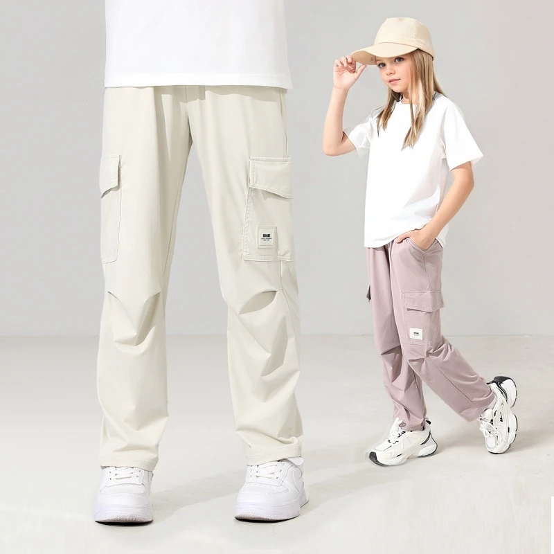 Kids Quick Dry Cargo Pants Outdoor Mosquito Repellent Joggers Lightweight Korean Style Travel Trousers for Girls & Boys
Kids Quick Dry Cargo Pants Outdoor Mosquito Repellent Joggers Lightweight Korean Style Travel Trousers for Girls & Boys