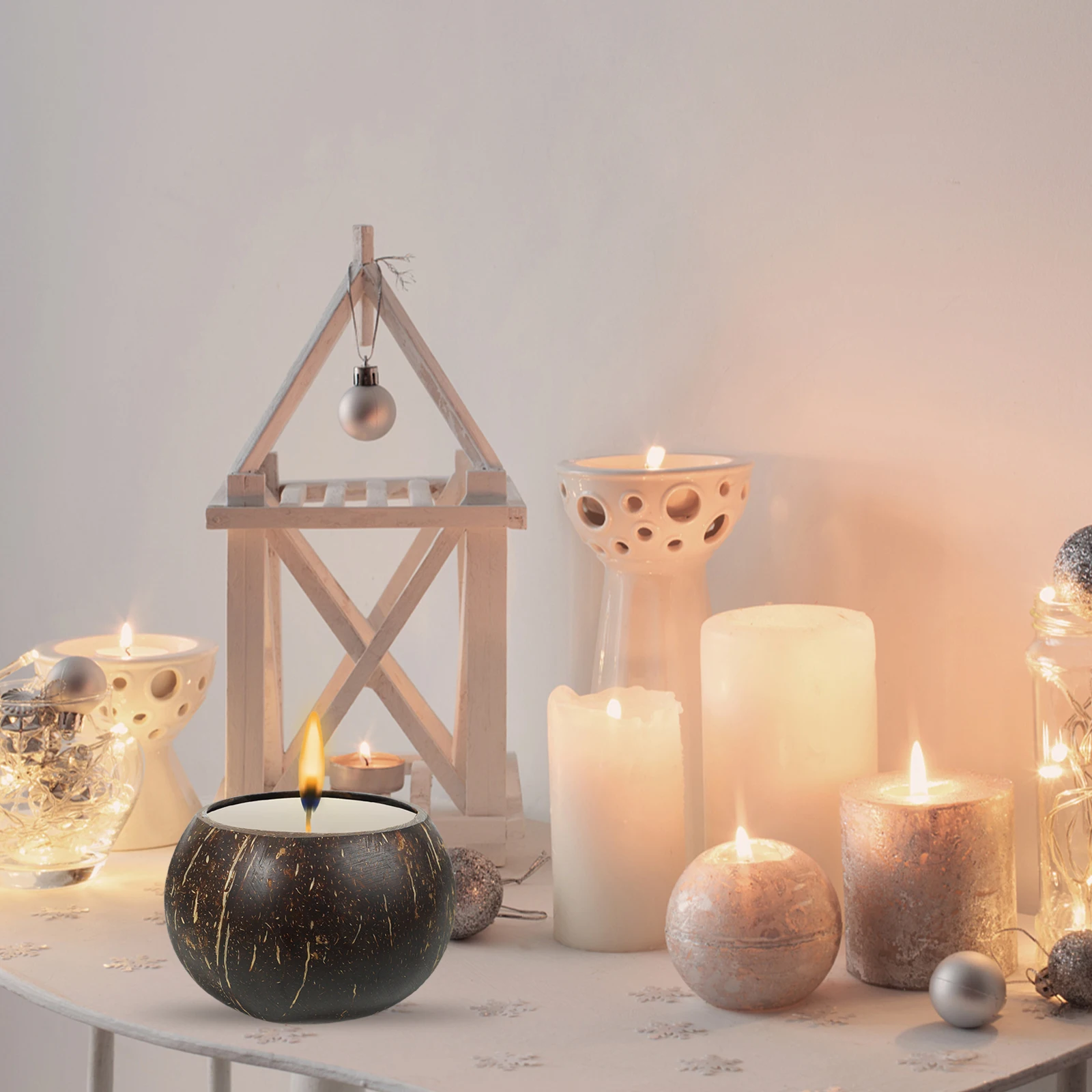 Coconut Shell Votive Cup Large Natural Size Scented Wax Holder for Table Centerpieces Soy Wax Container
Coconut Shell Votive Cup Large Natural Size Scented Wax Holder for Table Centerpieces Soy Wax Container