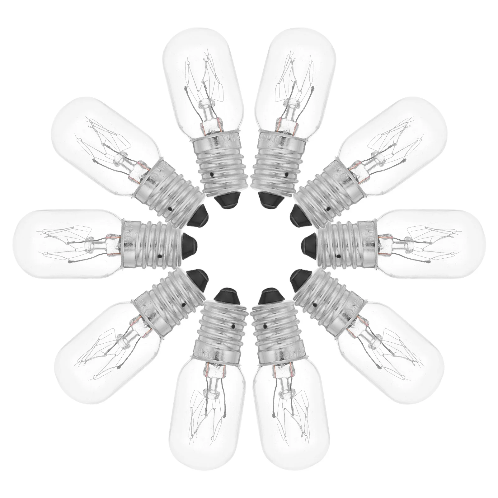 10Pcs Small Screw Light Bulb 15W E14 Refrigerator Microwave Range Hood Replacement Clear Glass Under Microwave Light
10Pcs Small Screw Light Bulb 15W E14 Refrigerator Microwave Range Hood Replacement Clear Glass Under Microwave Light