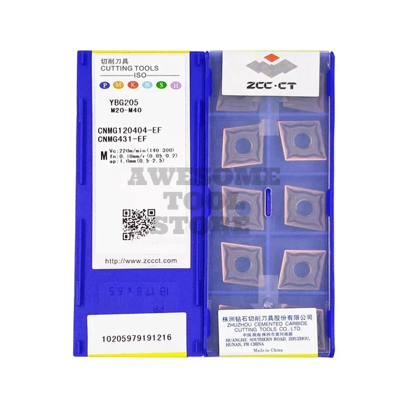 ZCCCT Original CNMG120404-EF Carbide Insert for Turning Tool YBG205H YBM153 YBG102 YBG202 YBG205 High-Quality Metalworking
ZCCCT Original CNMG120404-EF Carbide Insert for Turning Tool YBG205H YBM153 YBG102 YBG202 YBG205 High-Quality Metalworking