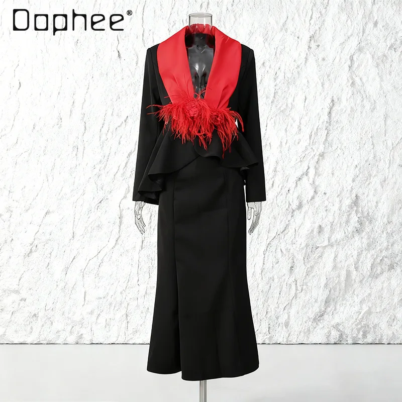 2026 весенний новый европейский стиль, модный элитный костюм с юбкой, женский модный светский пиджак с кисточками и цветочным принтом, юбка трапециевидной формы
2026 весенний новый европейский стиль, модный элитный костюм с юбкой, женский модный светский пиджак с кисточками и цветочным принтом, юбка трапециевидной формы