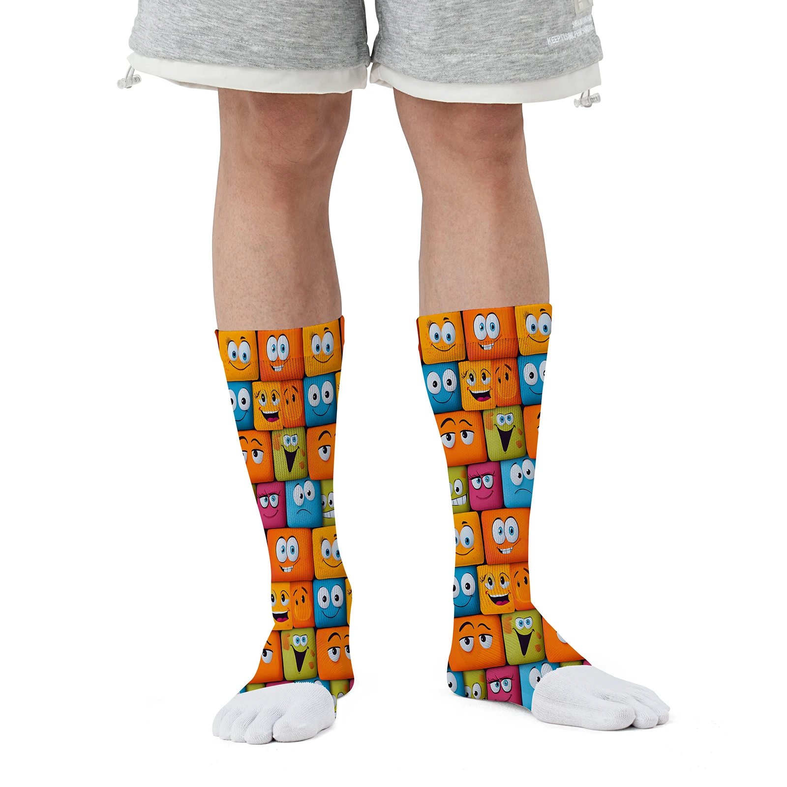 1 double three-dimensional smiley face square cartoon style print personality mid-tube sports fashion five-finger socks party
1 double three-dimensional smiley face square cartoon style print personality mid-tube sports fashion five-finger socks party