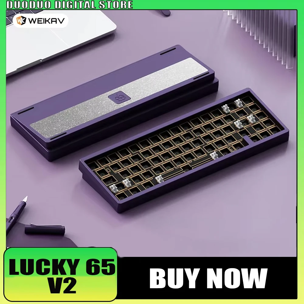 Weikav Lucky65 V2 Mechanical Keyboard Kit Tri Mode Gasket 2.4g Hot Swap Rgb Bluetooth Desktop PC Gamer Accessories Keyboard Gift
Weikav Lucky65 V2 Mechanical Keyboard Kit Tri Mode Gasket 2.4g Hot Swap Rgb Bluetooth Desktop PC Gamer Accessories Keyboard Gift