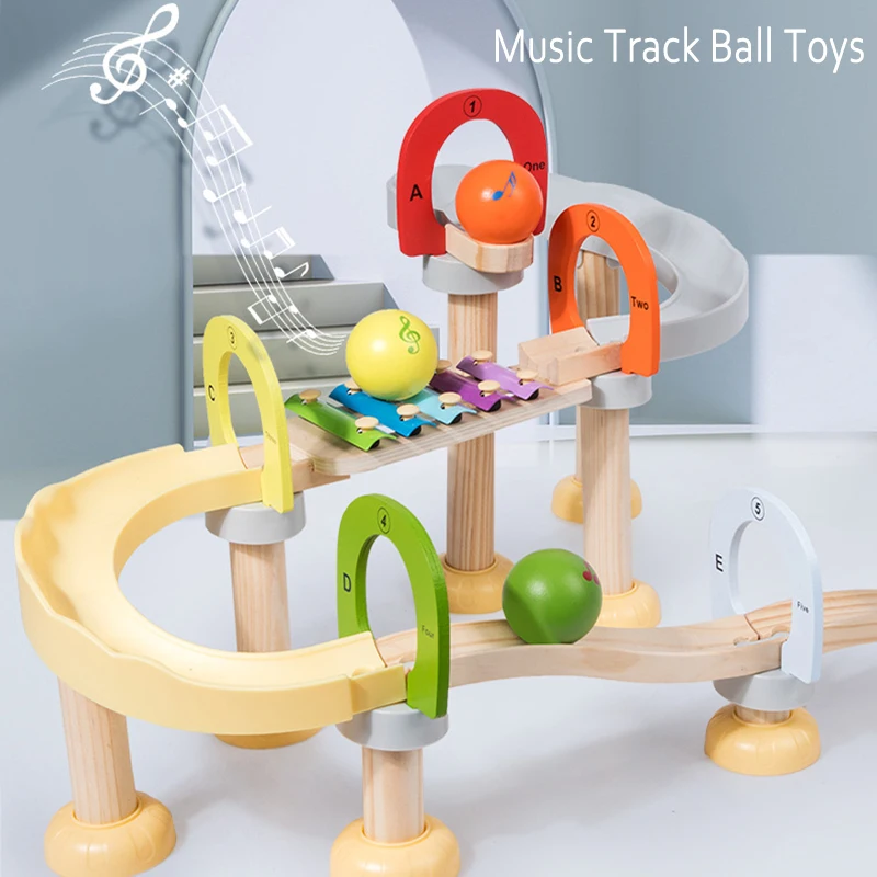 Montessorri Sensory Tracking Ball Children Music Tracking Ball Wooden Blocks Toys Early Education Roller Coaster Toys for Kids
Montessorri Sensory Tracking Ball Children Music Tracking Ball Wooden Blocks Toys Early Education Roller Coaster Toys for Kids