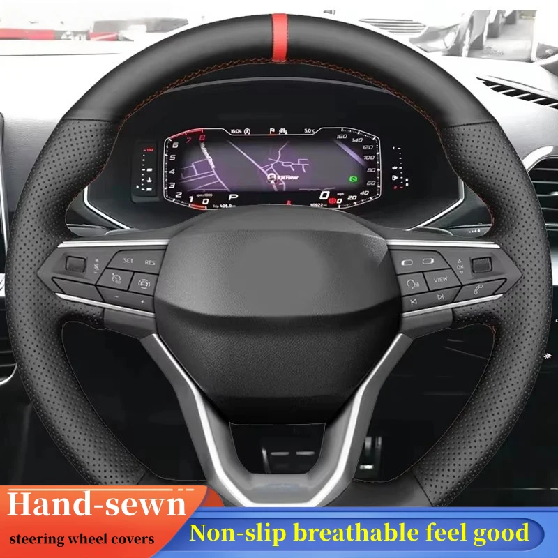Автомобильный чехол на руль из натуральной кожи для SEAT Leon IV Ateca Tarraco 2020-2022 Ibiza 6F Arona 2021-2022, автомобильные аксессуары
Автомобильный чехол на руль из натуральной кожи для SEAT Leon IV Ateca Tarraco 2020-2022 Ibiza 6F Arona 2021-2022, автомобильные аксессуары