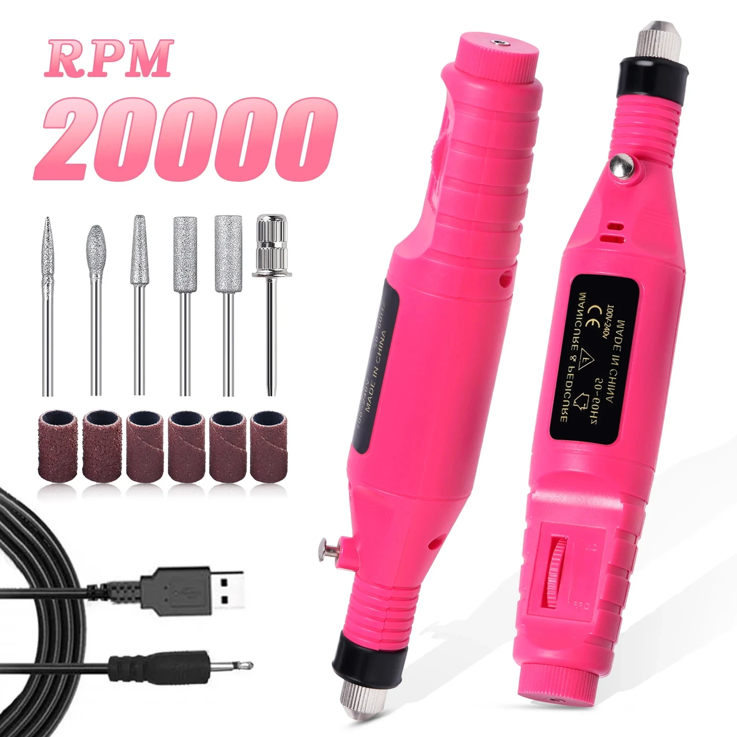 Electric Nail Drill Polisher, USB Rechargeable Professional Nail Art Grinding Machine, Gel Polish Tool
Electric Nail Drill Polisher, USB Rechargeable Professional Nail Art Grinding Machine, Gel Polish Tool