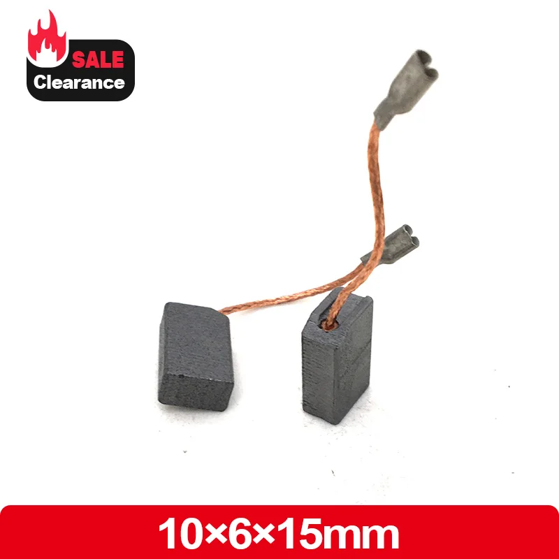 2Pcs Carbon Brushes 15X10X6mm Replace For Electric Planer/Drill/Hammer/Cutting Machine Accessories Power Tool Spare Parts
2Pcs Carbon Brushes 15X10X6mm Replace For Electric Planer/Drill/Hammer/Cutting Machine Accessories Power Tool Spare Parts