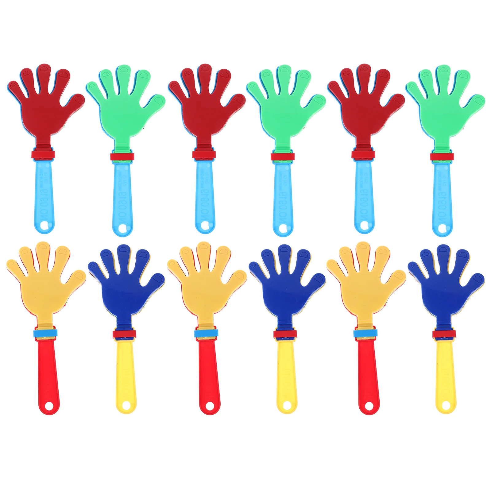 12 Pcs Child Brain Development Toys Hand Clappers Noisemakers Set Hand-shaped Plastic Hands Appearance Design
12 Pcs Child Brain Development Toys Hand Clappers Noisemakers Set Hand-shaped Plastic Hands Appearance Design