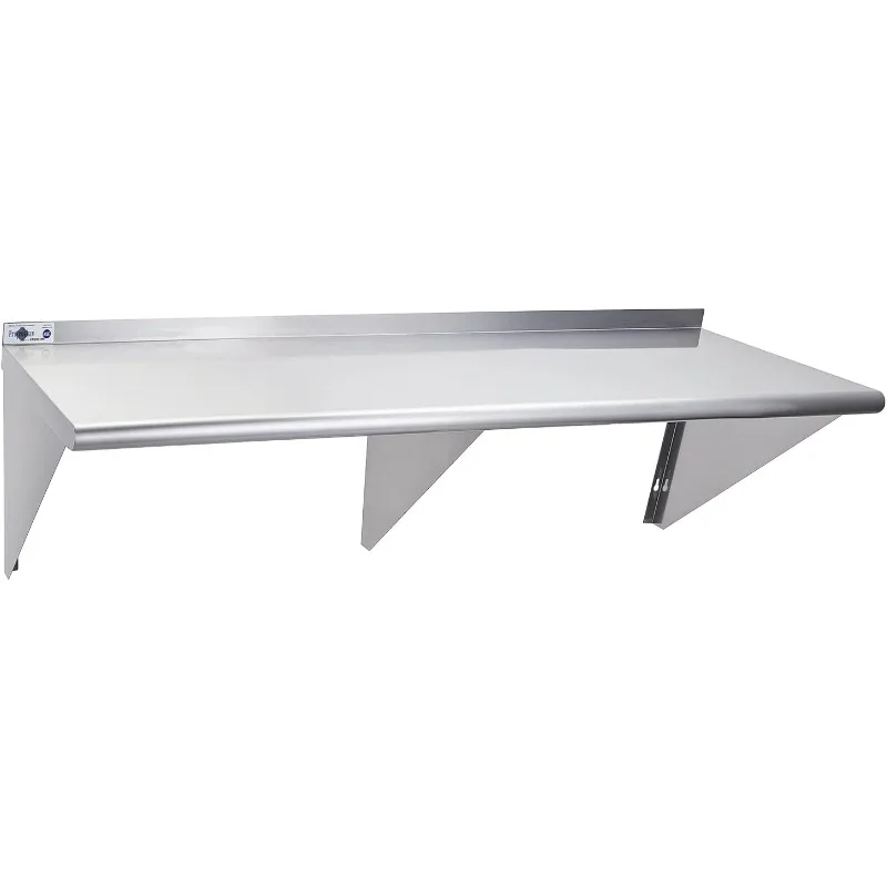Полка NSF из нержавеющей стали 18 x 60 дюймов, коммерческие полки, 450 фунтов, настенные металлические стеллажи с фартуком и 2 планками
Полка NSF из нержавеющей стали 18 x 60 дюймов, коммерческие полки, 450 фунтов, настенные металлические стеллажи с фартуком и 2 планками