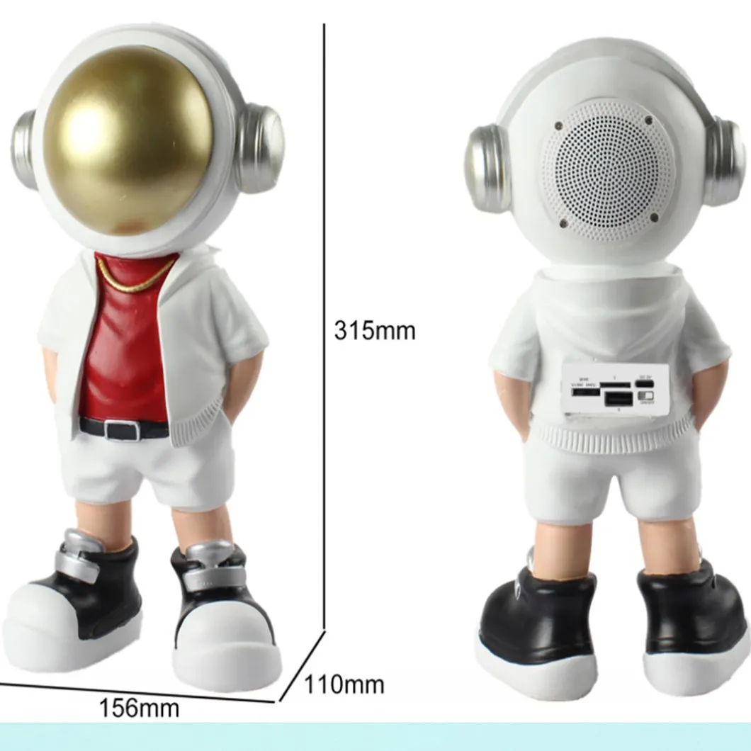Cute Astronaut Luminous Wireless Bluetooth 5.2 TWS Speakers Creative Birthday Gift Decoration Loudspeaker Big size Support TF FM
Cute Astronaut Luminous Wireless Bluetooth 5.2 TWS Speakers Creative Birthday Gift Decoration Loudspeaker Big size Support TF FM