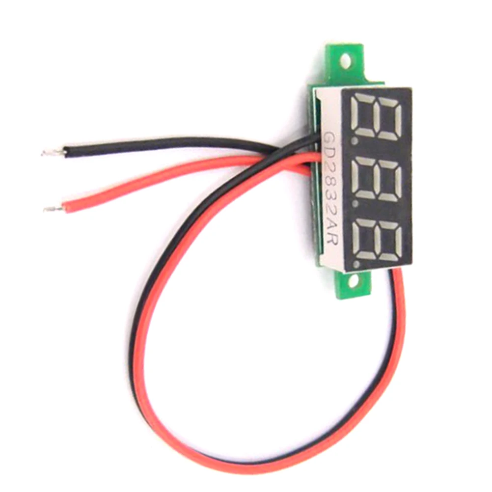 1pcs DC Voltage Meter Head 23.5x10mm Red LED Digital Voltmeter Panel 0.28 Display 2.5-30V Tester Accuracy 0.1V Refresh 500mS Low
1pcs DC Voltage Meter Head 23.5x10mm Red LED Digital Voltmeter Panel 0.28 Display 2.5-30V Tester Accuracy 0.1V Refresh 500mS Low