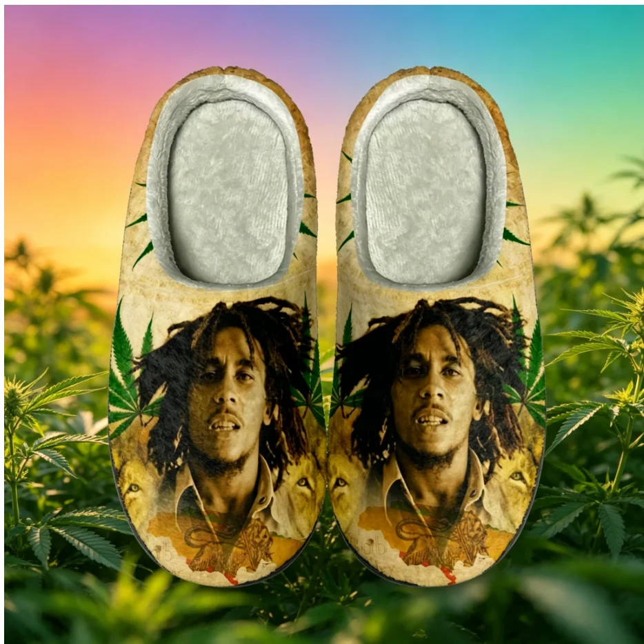 Bob Marley Stylish Plush Cotton Slippers Full Coverage Print Breathable Unisex All Match Home Slippers
Bob Marley Stylish Plush Cotton Slippers Full Coverage Print Breathable Unisex All Match Home Slippers