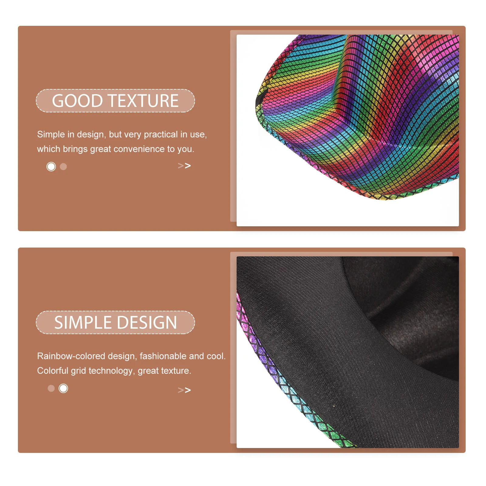 Rainbow Cowboy Hat Adjustable Comfortable Party Hats For Adults Disco Hats For Women Men Western Hat Colorful Grid Design
Rainbow Cowboy Hat Adjustable Comfortable Party Hats For Adults Disco Hats For Women Men Western Hat Colorful Grid Design