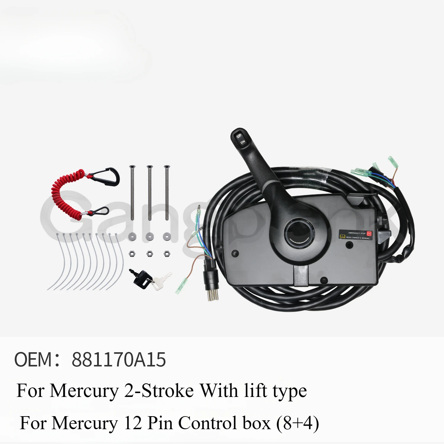 Outboard Universal Control Box for Mercury 2-Stroke with Lift Type for Mercury 12 Pin Control Box (8+4) 881170A15
Outboard Universal Control Box for Mercury 2-Stroke with Lift Type for Mercury 12 Pin Control Box (8+4) 881170A15