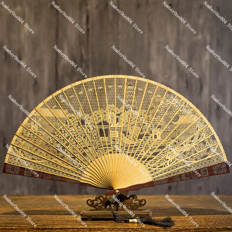 Handmade Sandalwood Fan Chinese Style Sandalwood Folding Fan Latte Craft Gift Ornament
Handmade Sandalwood Fan Chinese Style Sandalwood Folding Fan Latte Craft Gift Ornament
