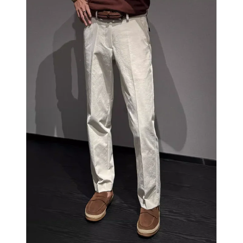 Spring 2026 Men's High Waist Straight Leg Suit Casual Pants Commuter Sle Splicing Slimming Long Trousers Busin Casual
Spring 2026 Men's High Waist Straight Leg Suit Casual Pants Commuter Sle Splicing Slimming Long Trousers Busin Casual