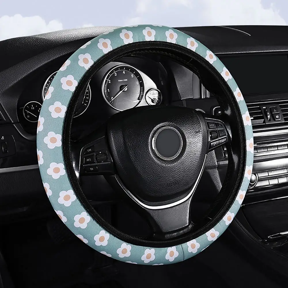 Flower Printed Steering Wheel Cover Non-slip Auto Accessories Car Cover Car Interior Decor Safety Belt Protector For Car
Flower Printed Steering Wheel Cover Non-slip Auto Accessories Car Cover Car Interior Decor Safety Belt Protector For Car