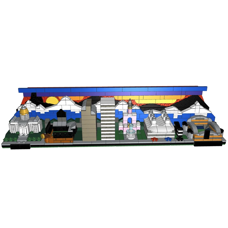 815pcs MOC Denver Skyline Sunset Architecture Skylines Model Building Blocks Toys Christmas Gift Education DIY Creative Brick
815pcs MOC Denver Skyline Sunset Architecture Skylines Model Building Blocks Toys Christmas Gift Education DIY Creative Brick