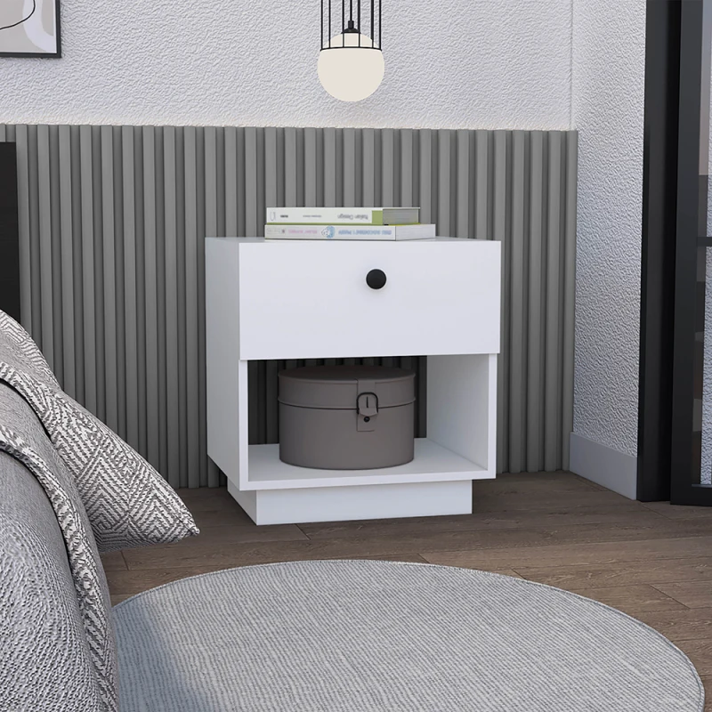 Nightstand Viliigili, One Drawer, White Finish
Nightstand Viliigili, One Drawer, White Finish