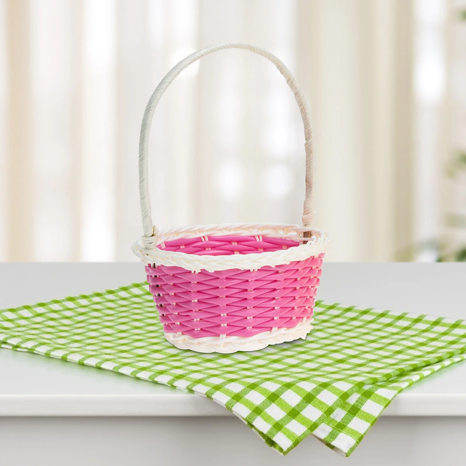 3Pcs Woven Style Rattan Basket Compact Storage Solution for Living Room Bedroom Decorative Imitation Easter Basket
3Pcs Woven Style Rattan Basket Compact Storage Solution for Living Room Bedroom Decorative Imitation Easter Basket