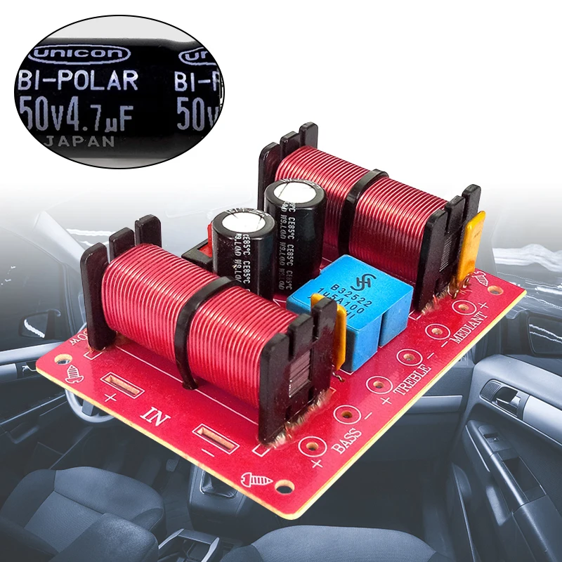 1pc 150W 3 Way Audio Speaker Crossover Treble Midrange Bass Independent Crossover HiFi Home Speakers Filter Frequency Dividers
1pc 150W 3 Way Audio Speaker Crossover Treble Midrange Bass Independent Crossover HiFi Home Speakers Filter Frequency Dividers