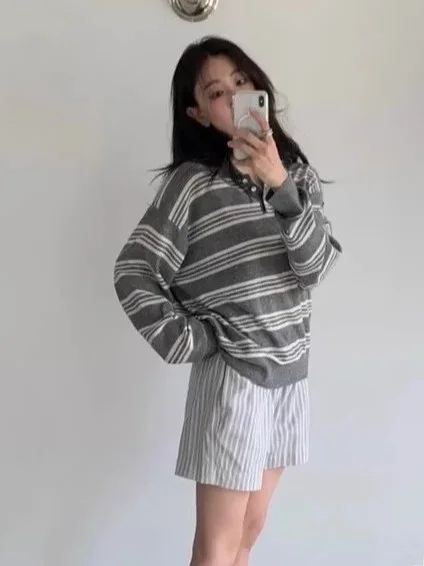 Qui very 2025 Autumn New Sle Dongdaemun Not*ing Written Striped Ne Knitted Sweater Women's Casual Sle Long S...
Qui very 2025 Autumn New Sle Dongdaemun Not*ing Written Striped Ne Knitted Sweater Women's Casual Sle Long S...