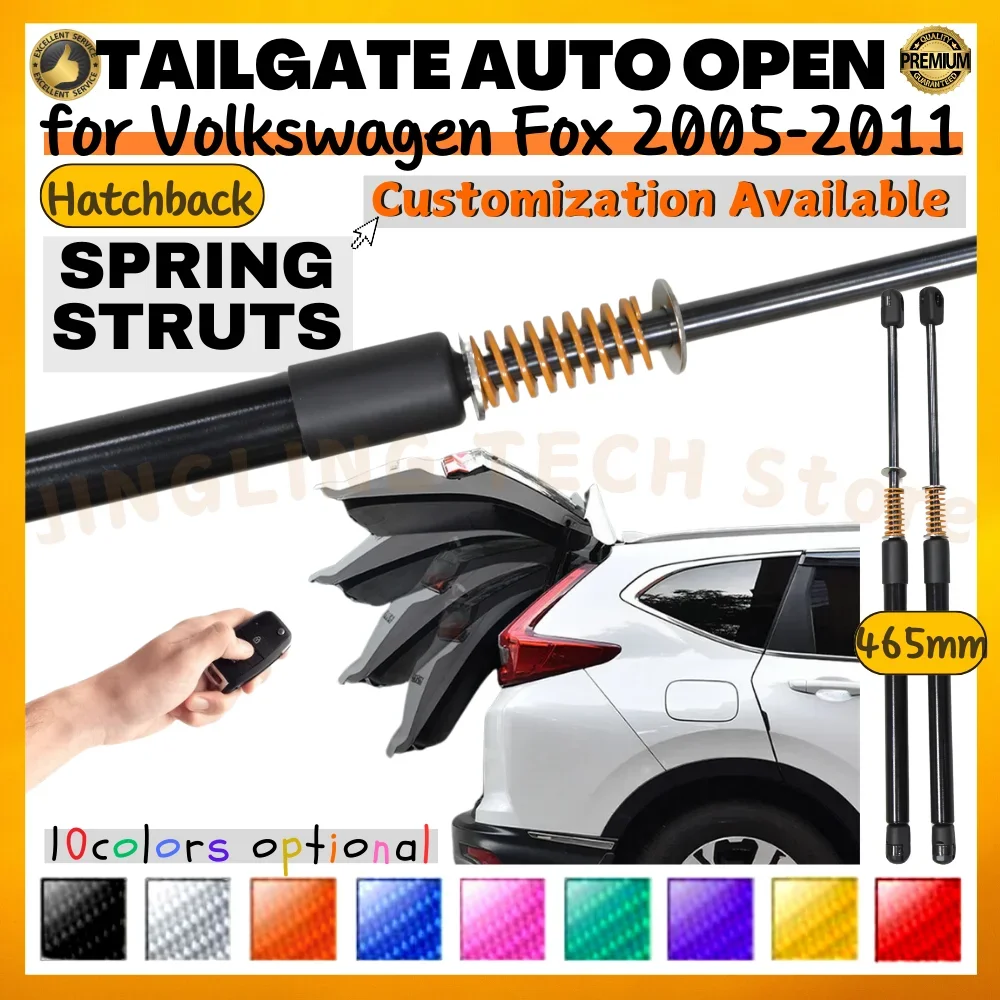 Комплект из 2 амортизаторов багажника с пружинами для Volkswagen Fox 2005-2011, хэтчбек, 465 мм, задние опоры для подъема двери багажника, амортизаторы
Комплект из 2 амортизаторов багажника с пружинами для Volkswagen Fox 2005-2011, хэтчбек, 465 мм, задние опоры для подъема двери багажника, амортизаторы