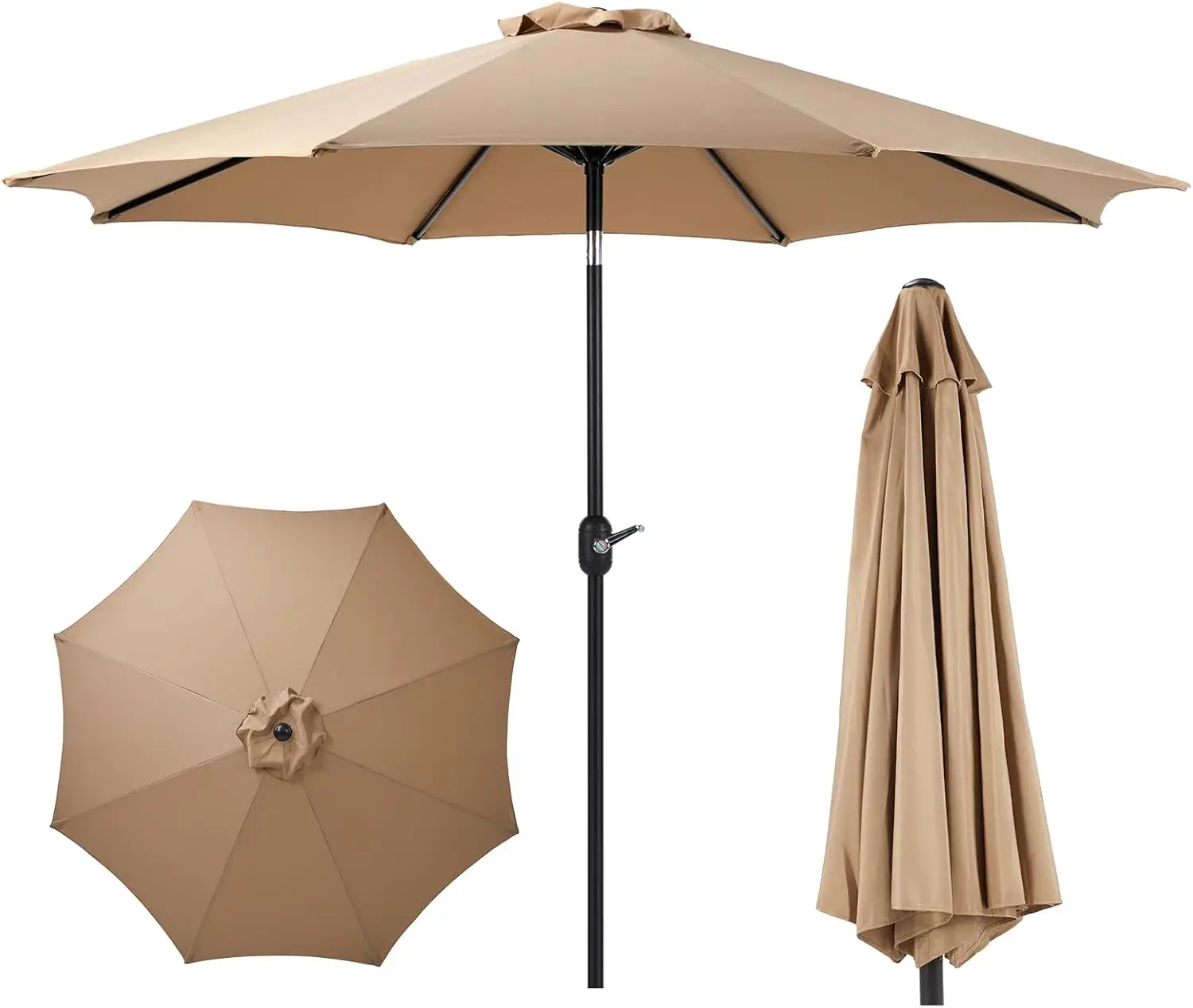 9ft Patio Umbrella with Tilt and Crank, Heavy Duty for Poolside Terrace Beach Outdoor Restaurant
9ft Patio Umbrella with Tilt and Crank, Heavy Duty for Poolside Terrace Beach Outdoor Restaurant