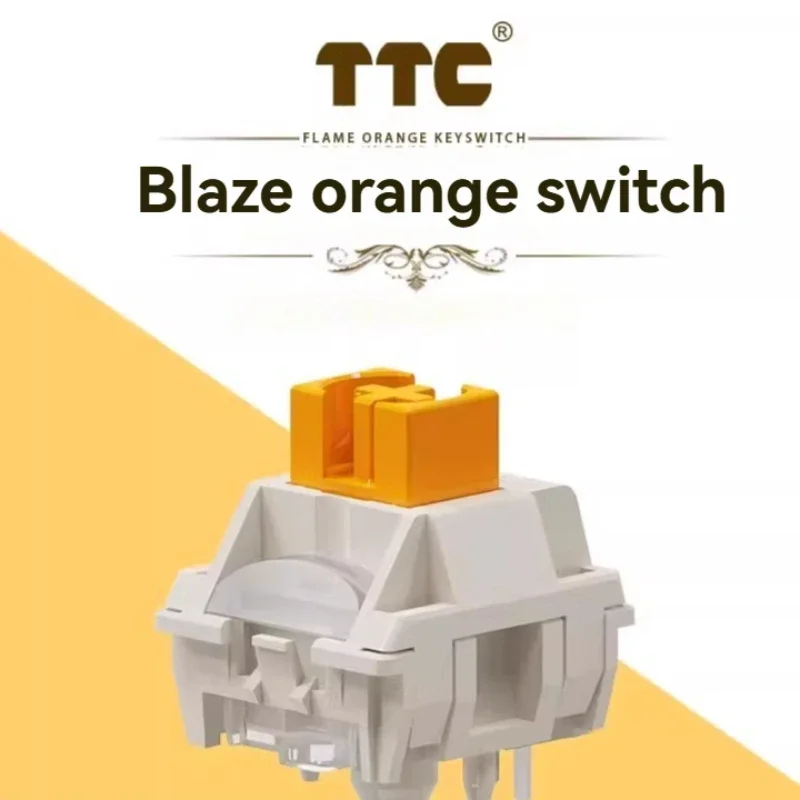 TTC Flame Orange Switch Game Code HIFI Axis Trigger 45gf Пятинога линейная горячая замена Индивидуальный механический переключатель клавиатуры
TTC Flame Orange Switch Game Code HIFI Axis Trigger 45gf Пятинога линейная горячая замена Индивидуальный механический переключатель клавиатуры