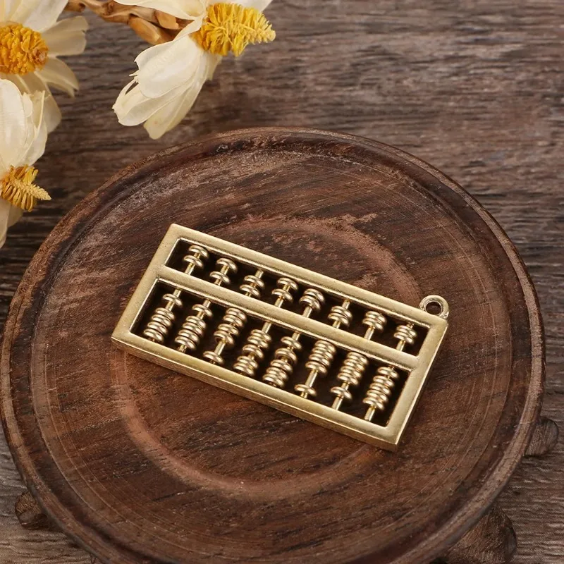 Brass Activity Abacus Creative Keychain Pendant with Adjustable Calculation Beads, Ideal Abacus Pendant, Copper Bag Accessories
Brass Activity Abacus Creative Keychain Pendant with Adjustable Calculation Beads, Ideal Abacus Pendant, Copper Bag Accessories