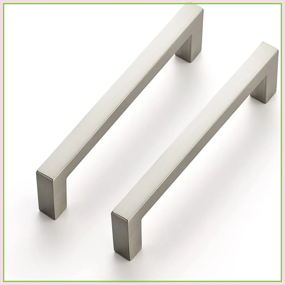 30 Pack Solid Square Bar Drawer Handles, 3-3/4" Center to Center, Brushed Nickel Kitchen Cabinet Pulls
30 Pack Solid Square Bar Drawer Handles, 3-3/4" Center to Center, Brushed Nickel Kitchen Cabinet Pulls