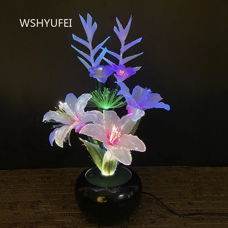 Bonsai Lily Flower Lighting Ornament LED Colorful Lotus Lamp Buddha Front Flower Shaped Eternal Lamp Buddha Hall Decoration
Bonsai Lily Flower Lighting Ornament LED Colorful Lotus Lamp Buddha Front Flower Shaped Eternal Lamp Buddha Hall Decoration