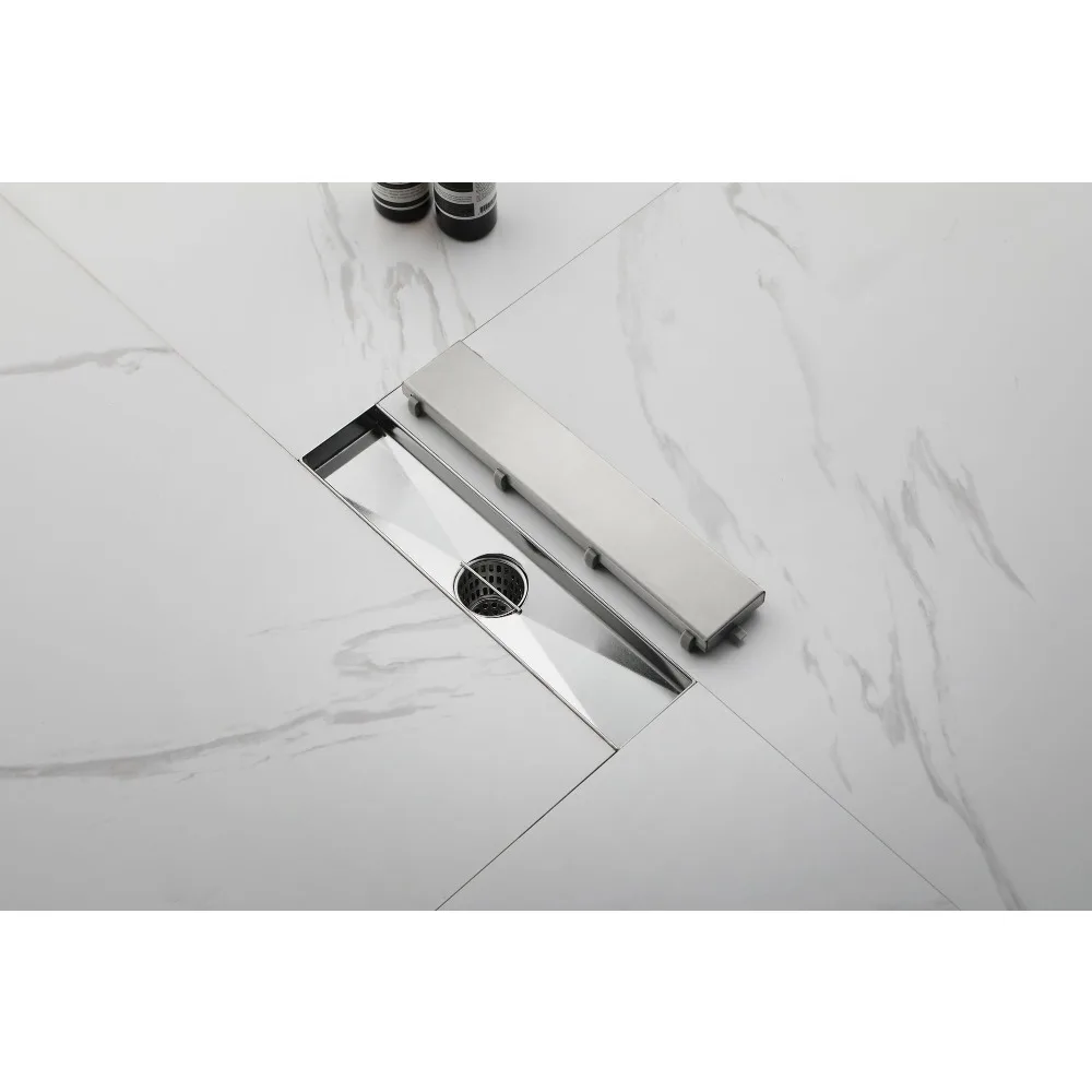12 inch linear shower drain pipe with detachable cover, easy to clean, beautiful, 304 stainless steel shower drain pipe
12 inch linear shower drain pipe with detachable cover, easy to clean, beautiful, 304 stainless steel shower drain pipe
