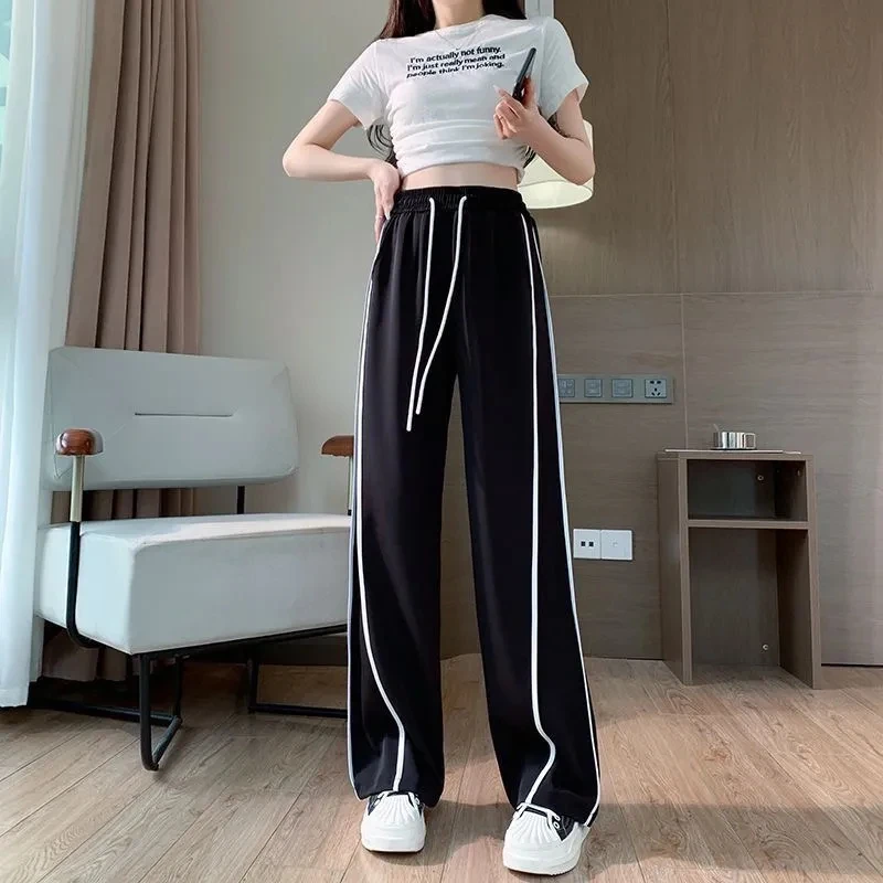 2024 New Summer Streetwear Black Wide Leg Pants ,Women Spring Autumn Casual Large Size High Waist Sportwear Straight Pants BC362
2024 New Summer Streetwear Black Wide Leg Pants ,Women Spring Autumn Casual Large Size High Waist Sportwear Straight Pants BC362