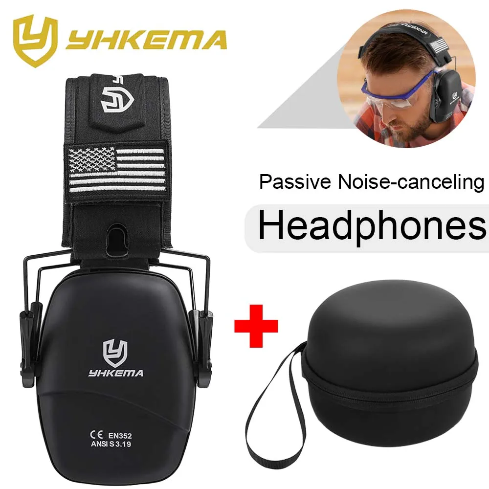 YHKEMA Passive Earmuffs Protect Hearing Safety NRR 25DB Noise Reduction and Sound Insulation Headphones With Case
YHKEMA Passive Earmuffs Protect Hearing Safety NRR 25DB Noise Reduction and Sound Insulation Headphones With Case