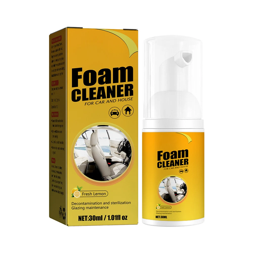 Multi-purpose Foam Cleaner Cleaning Agent Automotive Clean Interior Home Cleaners 30ML/60ML/100ML Replacement Car Part
Multi-purpose Foam Cleaner Cleaning Agent Automotive Clean Interior Home Cleaners 30ML/60ML/100ML Replacement Car Part