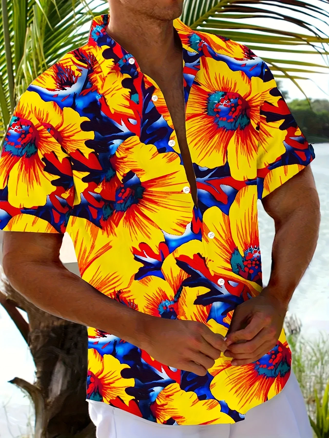 Summer High Street Loose Men's Hawaiian Shirt Man Short Sleeve Graphic Print Casual Fashion Beach Street Style Tops
Summer High Street Loose Men's Hawaiian Shirt Man Short Sleeve Graphic Print Casual Fashion Beach Street Style Tops