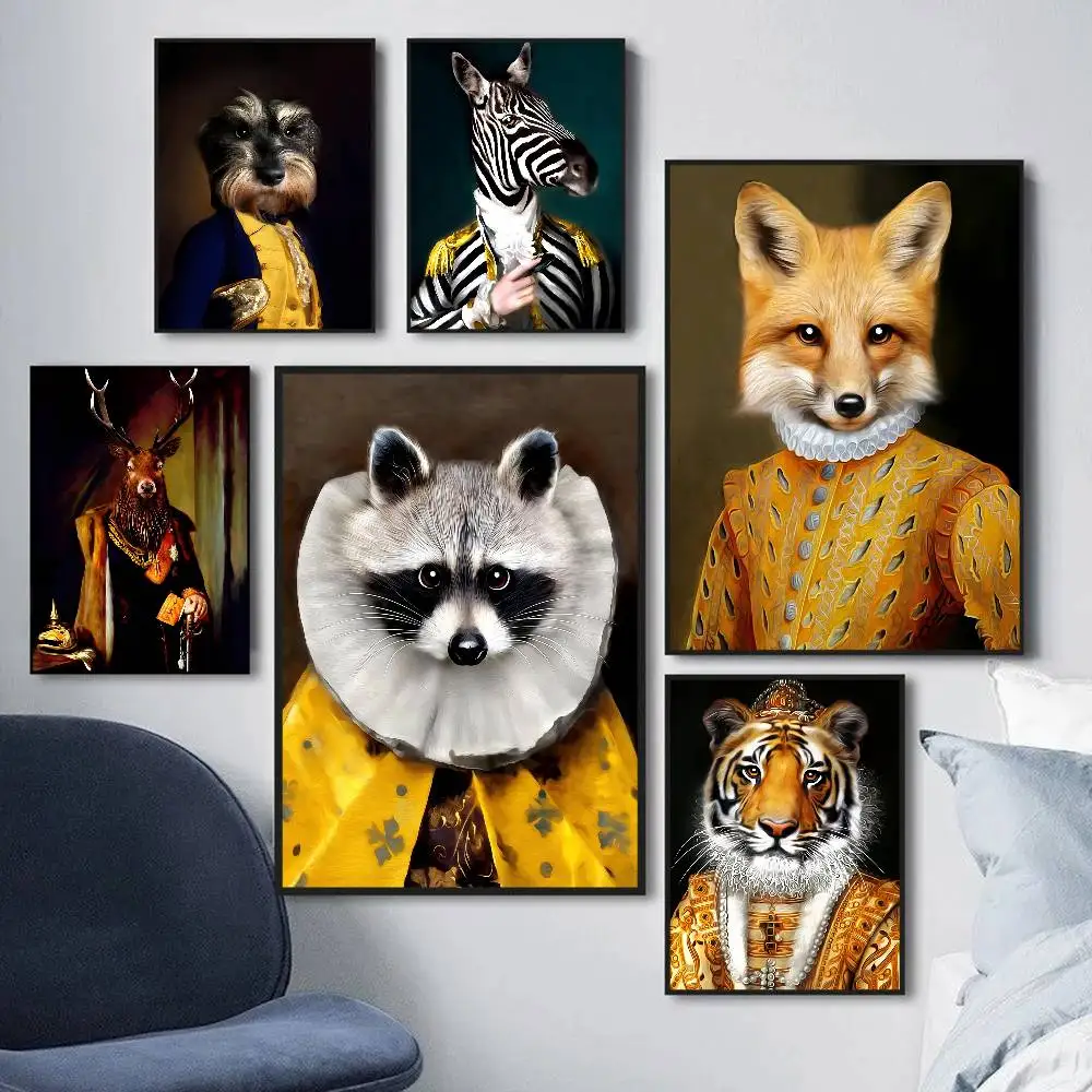 Retro Aristocrat Animal Anime Posters Sticky Decoracion Painting Wall Art White Kraft Paper Wall Decor
Retro Aristocrat Animal Anime Posters Sticky Decoracion Painting Wall Art White Kraft Paper Wall Decor