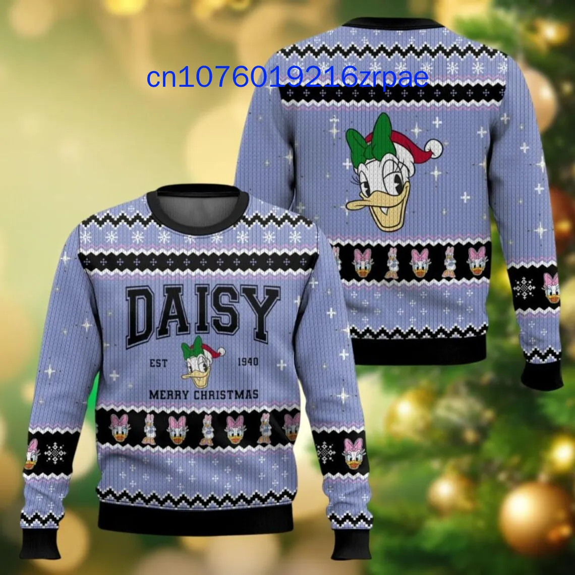Disney Daisy Duck Christmas Ugly Sweater Men's Women's 3d Print Ugly Sweater Disney Casual Cartoon Sweatshirt Christmas Sweater
Disney Daisy Duck Christmas Ugly Sweater Men's Women's 3d Print Ugly Sweater Disney Casual Cartoon Sweatshirt Christmas Sweater