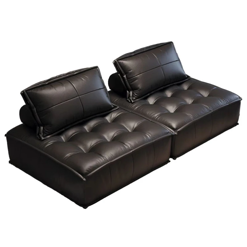 Tofu block leather sofa small apartment combination module living room black single square Piedmont sofa
Tofu block leather sofa small apartment combination module living room black single square Piedmont sofa