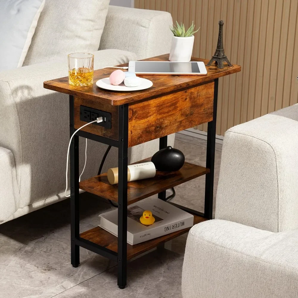 Flip Top Side Table with USB Ports and Outlets, Sofa Couch Table Bedside Table for Living Room Bedroom
Flip Top Side Table with USB Ports and Outlets, Sofa Couch Table Bedside Table for Living Room Bedroom