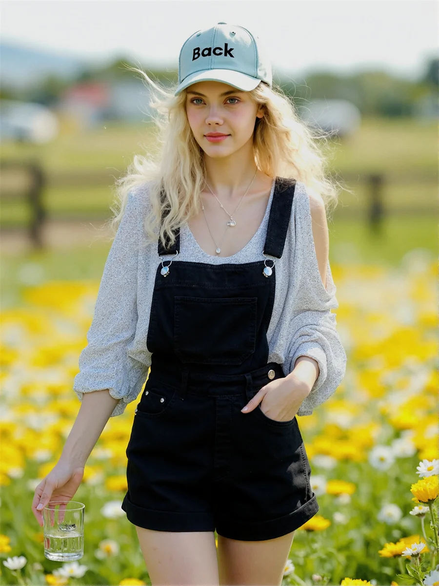 Джинсовые винтажные комбинезоны для женщин, элегантные комбинезоны с высокой талией, женская одежда, тренд 2025, осень, однотонные флокированные, чистые декоративные
Джинсовые винтажные комбинезоны для женщин, элегантные комбинезоны с высокой талией, женская одежда, тренд 2025, осень, однотонные флокированные, чистые декоративные