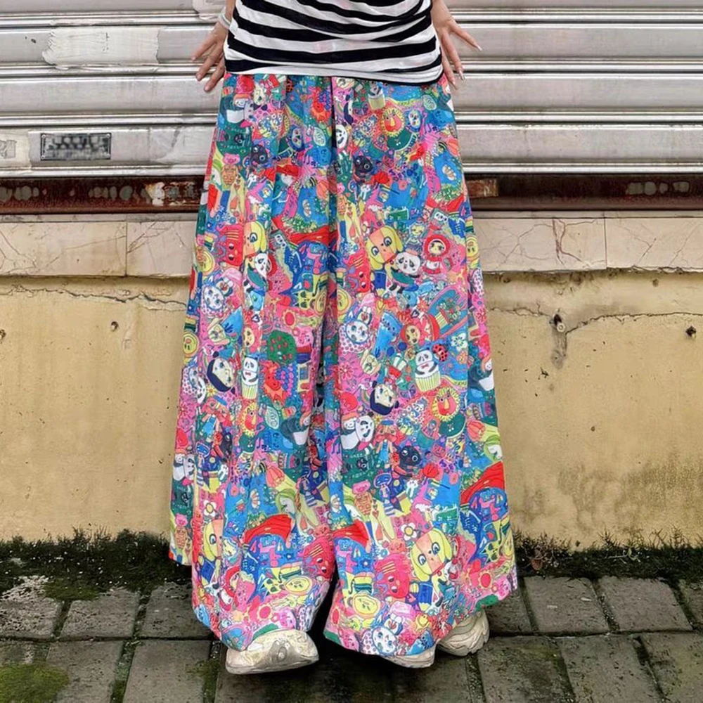 Japanese Showa retro childlike fun cute casual high waist thin meat covering loose wide leg pants culottes summer
Japanese Showa retro childlike fun cute casual high waist thin meat covering loose wide leg pants culottes summer