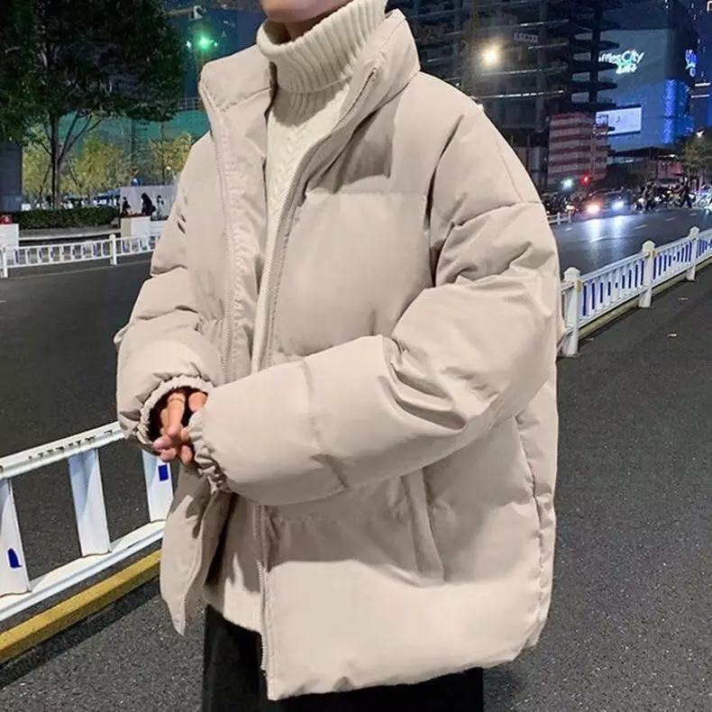 Loose Fit Thiened Cotton Jaet Stand Collar Warm Men's Outerwear Youth Faion Polyester Fiber ex Versatile Coat
Loose Fit Thiened Cotton Jaet Stand Collar Warm Men's Outerwear Youth Faion Polyester Fiber ex Versatile Coat