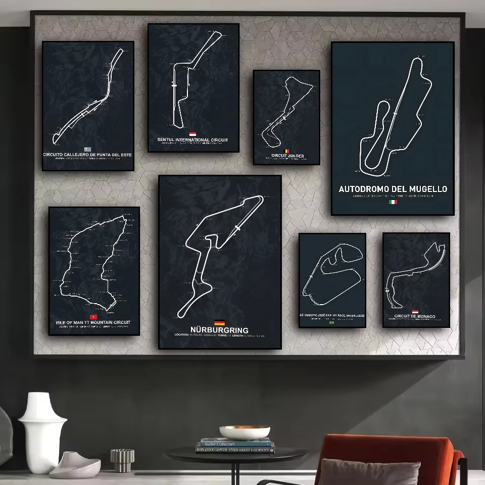 Famous Formula Track Map Poster HD art sticky wall waterproof home living room bedroom bar aesthetic decoration
Famous Formula Track Map Poster HD art sticky wall waterproof home living room bedroom bar aesthetic decoration