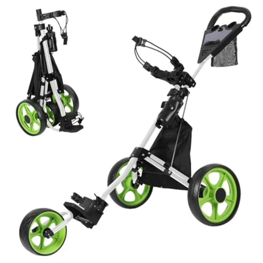 Golf Push Cart, All-Terrain with 27.5-Inch Wide Track and Triangular Chassis, 2-Step Folding Heavy Duty Trolley for Slope Stabi
Golf Push Cart, All-Terrain with 27.5-Inch Wide Track and Triangular Chassis, 2-Step Folding Heavy Duty Trolley for Slope Stabi