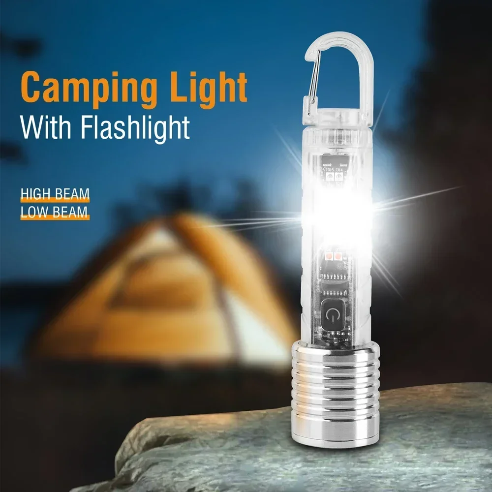 BORUiT Super Bright Transparent LED Flashlight Zoom Camping Torch USB Rechargeable Work Light With Hook Magnet Pocket Lantern
BORUiT Super Bright Transparent LED Flashlight Zoom Camping Torch USB Rechargeable Work Light With Hook Magnet Pocket Lantern